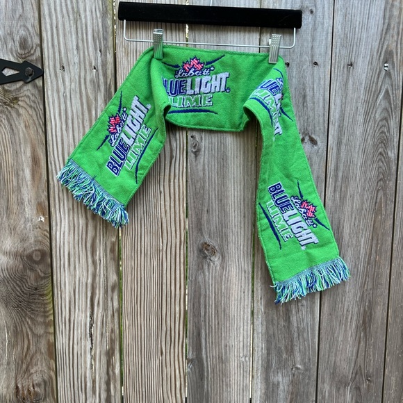 LABATT BLUE LIGHT Lime Bam Bams Bar Scarf - Picture 1 of 5